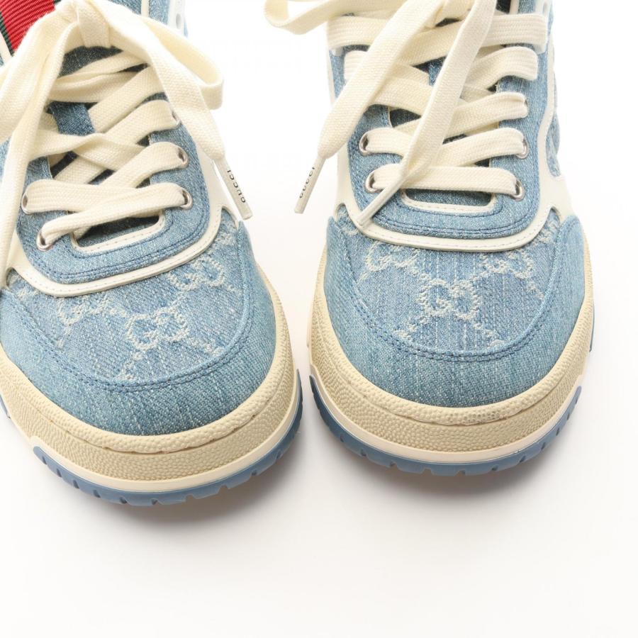 GUCCI（グッチ） リウェブ GG柄 ブランドオフ デニム スニーカー 中古 