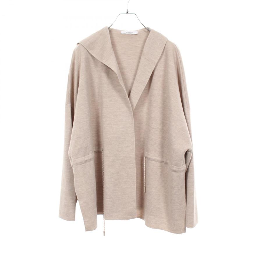 MaxMara フード付き　ウールカーディガン　 M Max Mara（マックスマーラ） フード付き ブランドオフ ウール