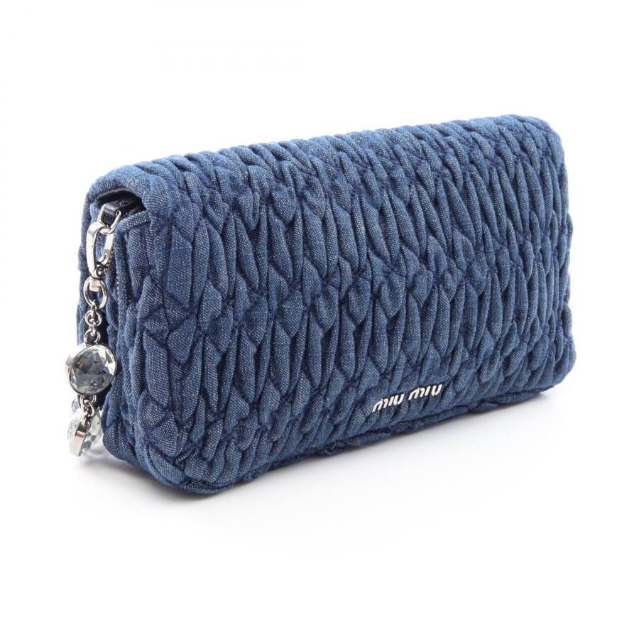 ミュウ DENIM CRYSTAL マテラッセ ブランドオフ Miu デニム ショルダー
