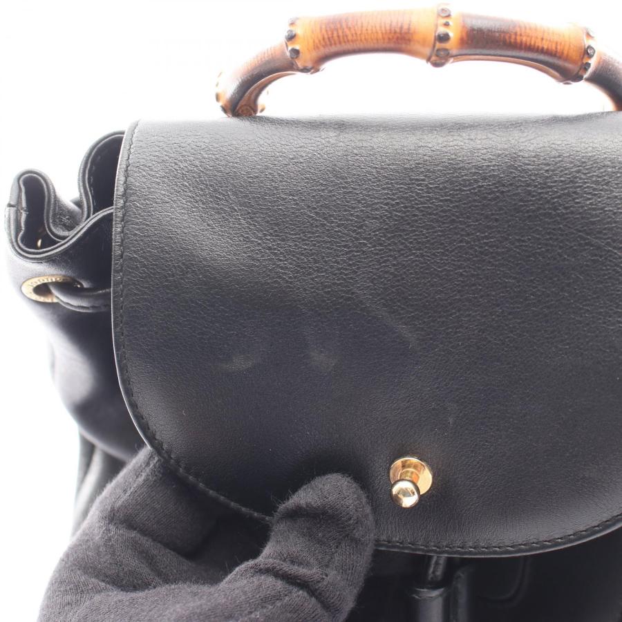 GUCCI（グッチ） バンブー ブランドオフ レザー リュックサック バック