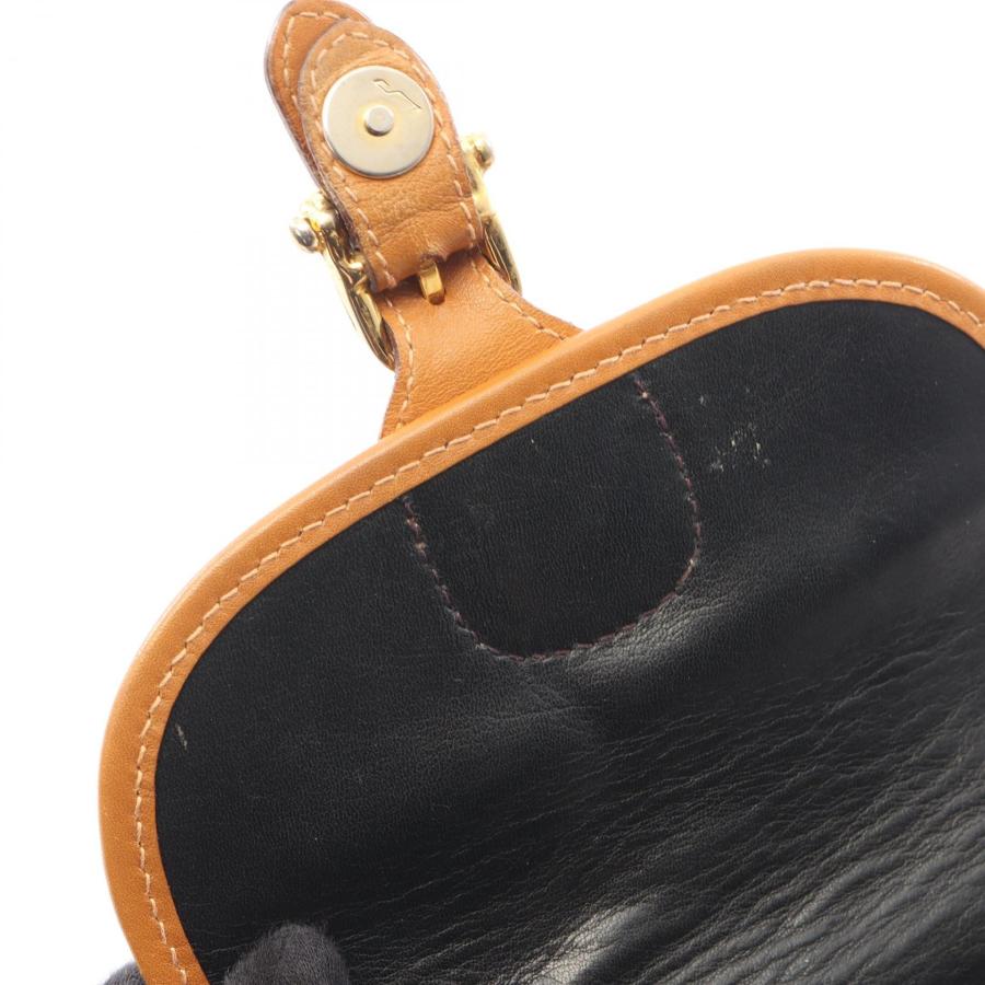 CELINE（セリーヌ） マカダム ブランドオフ レザー ショルダーバッグ