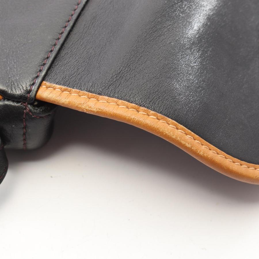 CELINE（セリーヌ） マカダム ブランドオフ レザー ショルダーバッグ