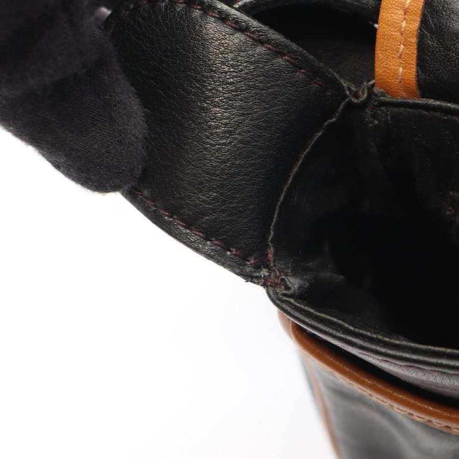 CELINE（セリーヌ） マカダム ブランドオフ レザー ショルダーバッグ