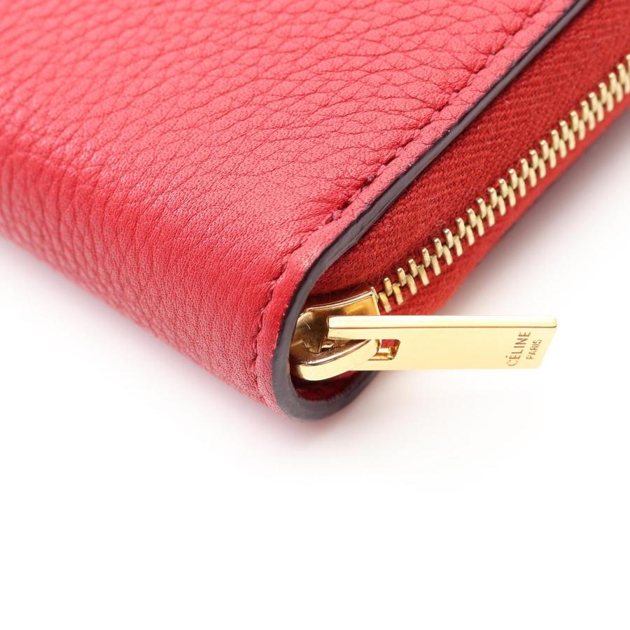 CELINE（セリーヌ） ブランドオフ レザー ラウンド長財布 レザー 中古