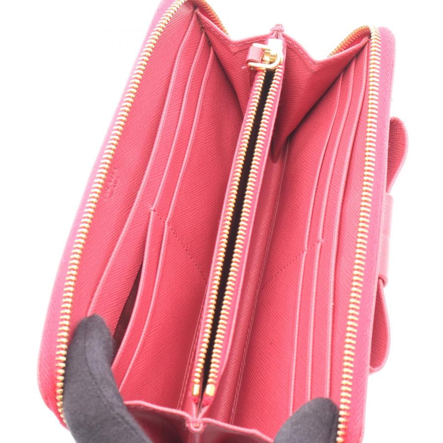PRADA（プラダ） ブランドオフ レザー ラウンド長財布 サフィアーノ