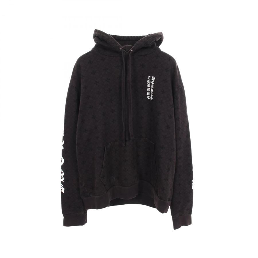 【UU】美品CHROME HEARTS 黒 クロムハーツ CHプラス総柄 ホースシュー ブランドオフ CHROME HEARTS