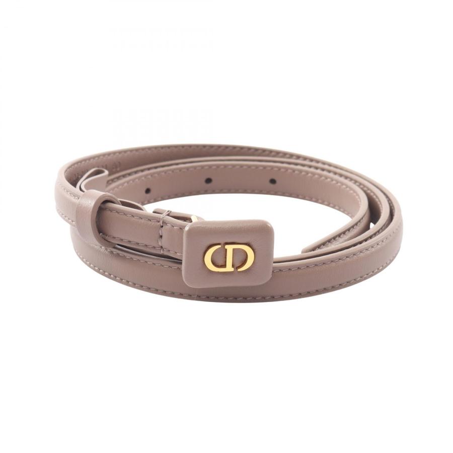 ディオール CDロゴ ブランドオフ Dior レザー ベルト 中古 レディース