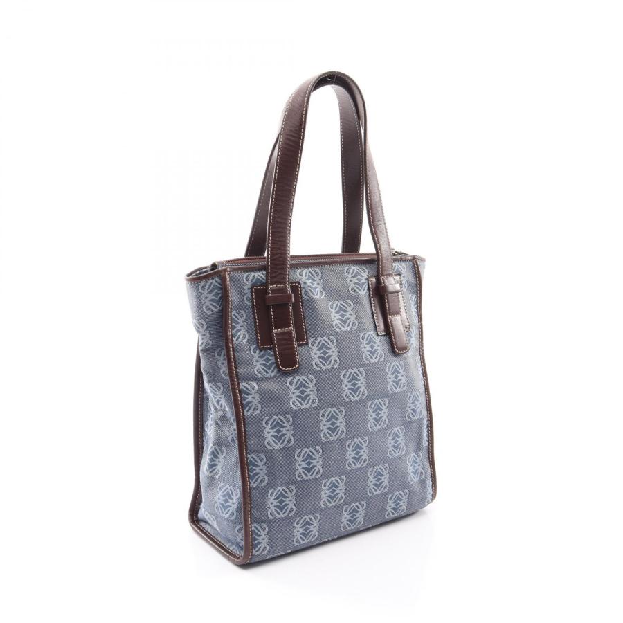 LOEWE ロエベ トートバッグ キャンバス アナグラム リピート 総柄 美品 LOEWE（ロエベ） リピート アナグラム ブランドオフ キャンバス トート