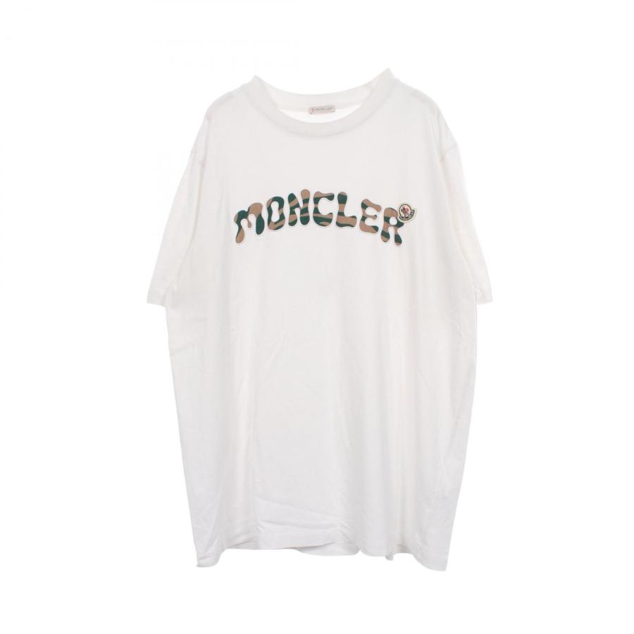 MONCLER（モンクレール） ロゴ刺繍 ブランドオフ コットン 半袖Tシャツ