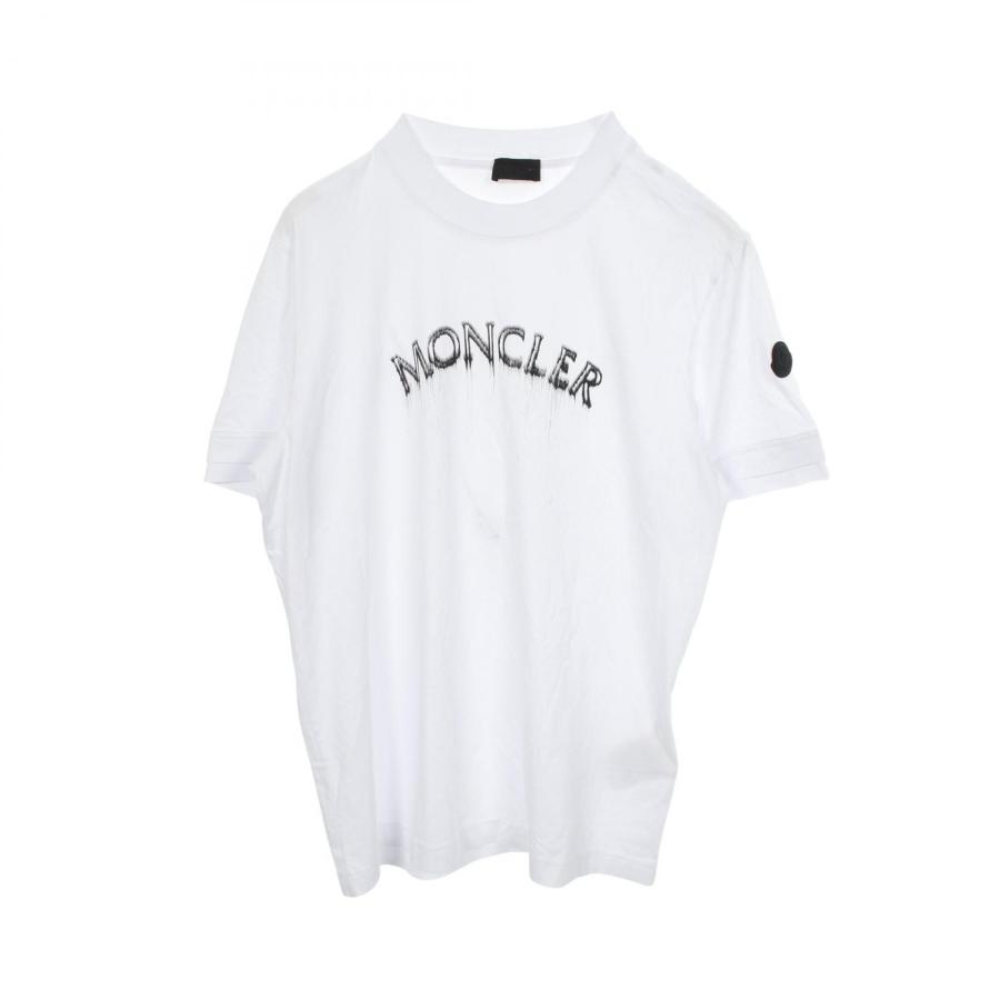 M*^様 18/24 ベビー モンクレール ロゴプリント 半袖Tシャツ 2枚 白 MONCLER（モンクレール） ロゴプリント ブランドオフ コットン 半袖T