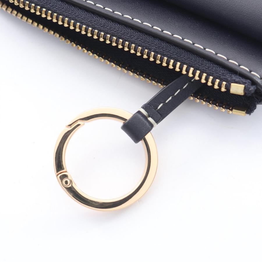TORY BURCH（トリーバーチ） Tモノグラム カードケース キーリング付き