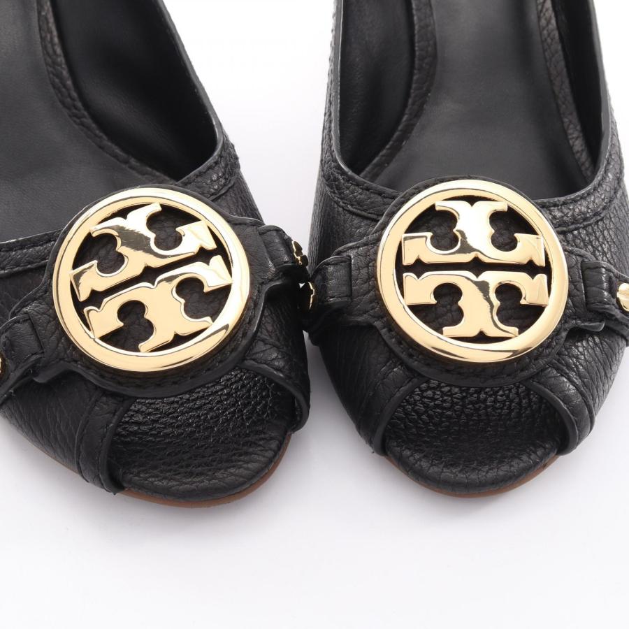 TORY BURCH（トリーバーチ） ロゴ オープントゥ ブランドオフ レザー