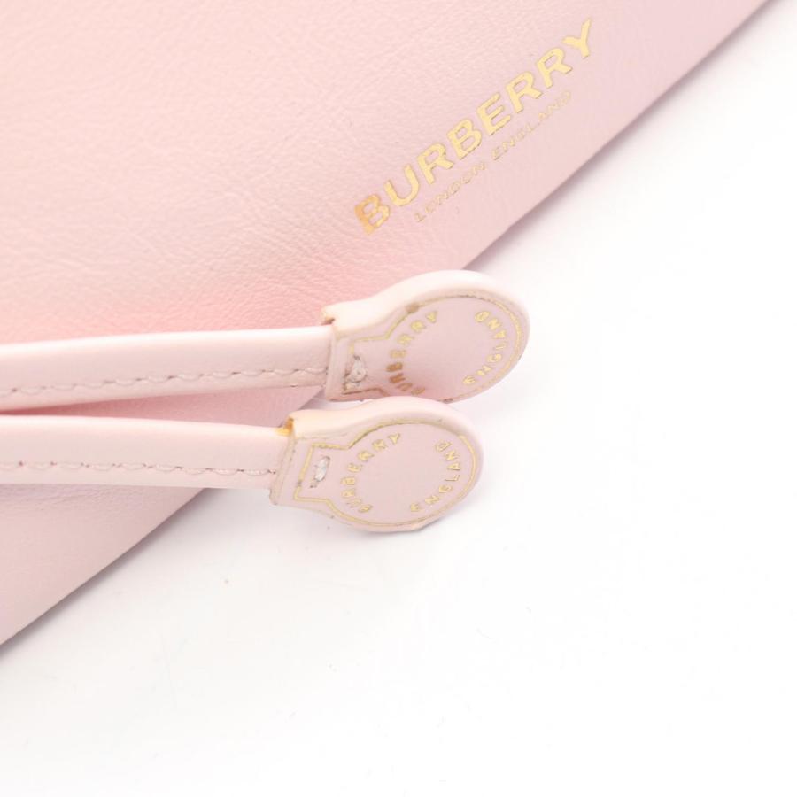 ❣️最終値下げ❣️美品バーバリー BURBERRYピンク ケースキーホルダー付 BURBERRY（バーバリー） ミニポシェット ブランドオフ レザー