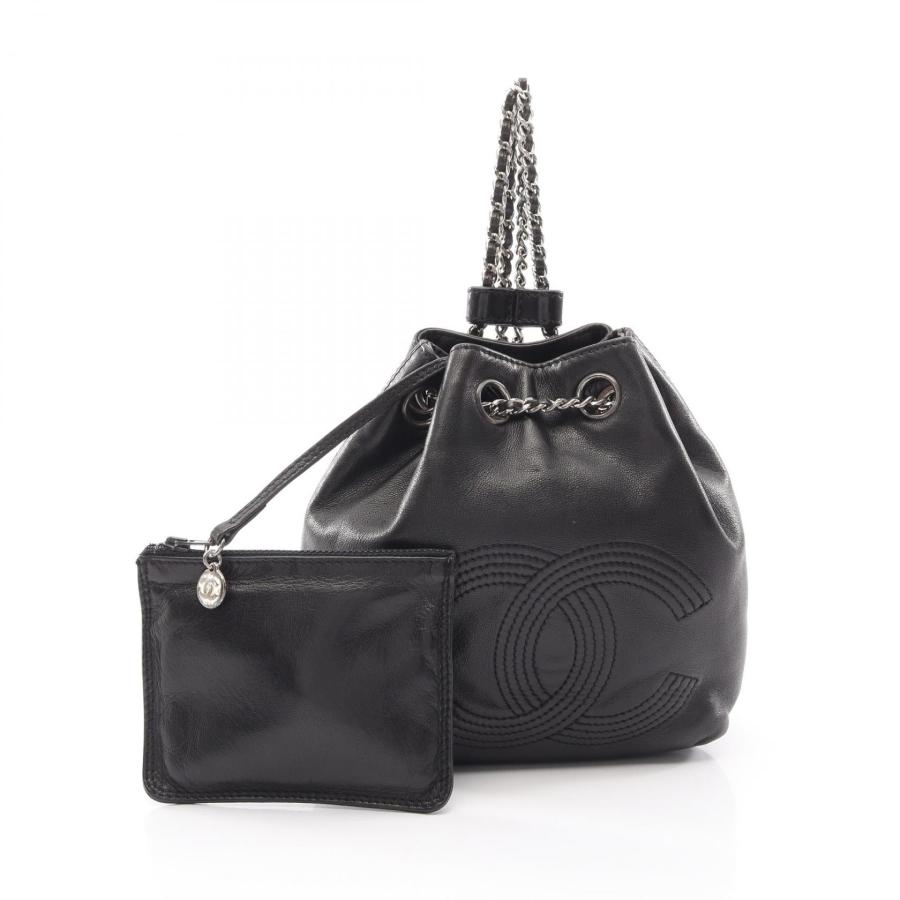 CHANEL（シャネル） ココマーク スモール巾着 ブランドオフ ラムスキン 