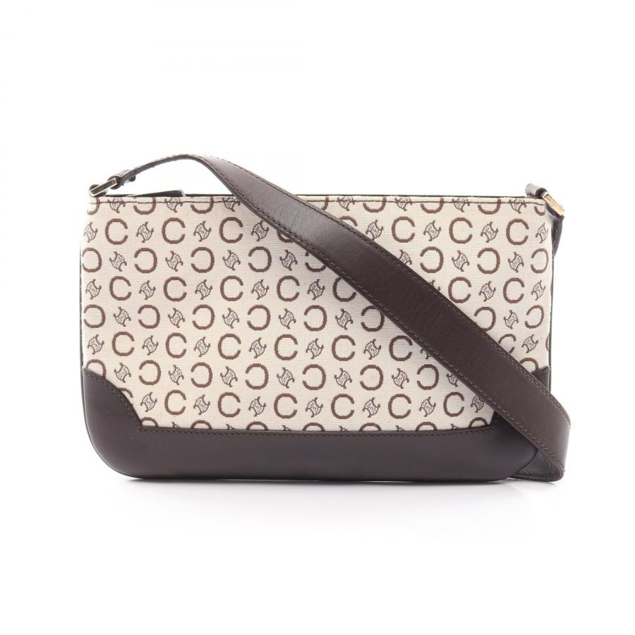 セリーヌ Cマカダム ハンドバッグ キャンバス レザー グレー CELINE（セリーヌ） Cマカダム ブランドオフ キャンバス ショルダー