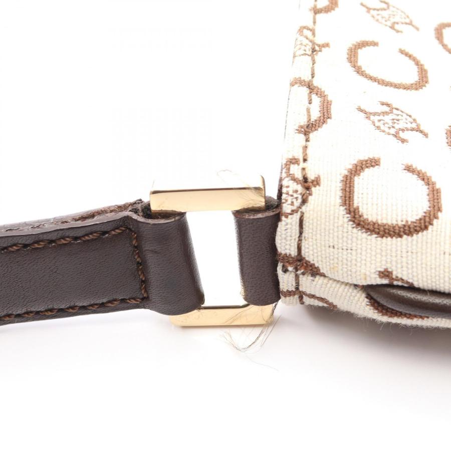 美品 セリーヌ キャンバス ショルダーバッグ ワンショルダー Cマカダム 茶 CELINE（セリーヌ） Cマカダム ブランドオフ キャンバス ショルダー