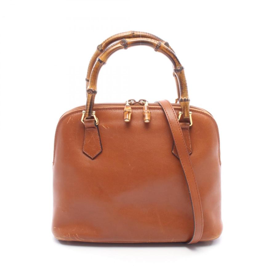 GUCCI（グッチ） バンブー 2WAY ブランドオフ レザー ハンドバッグ 