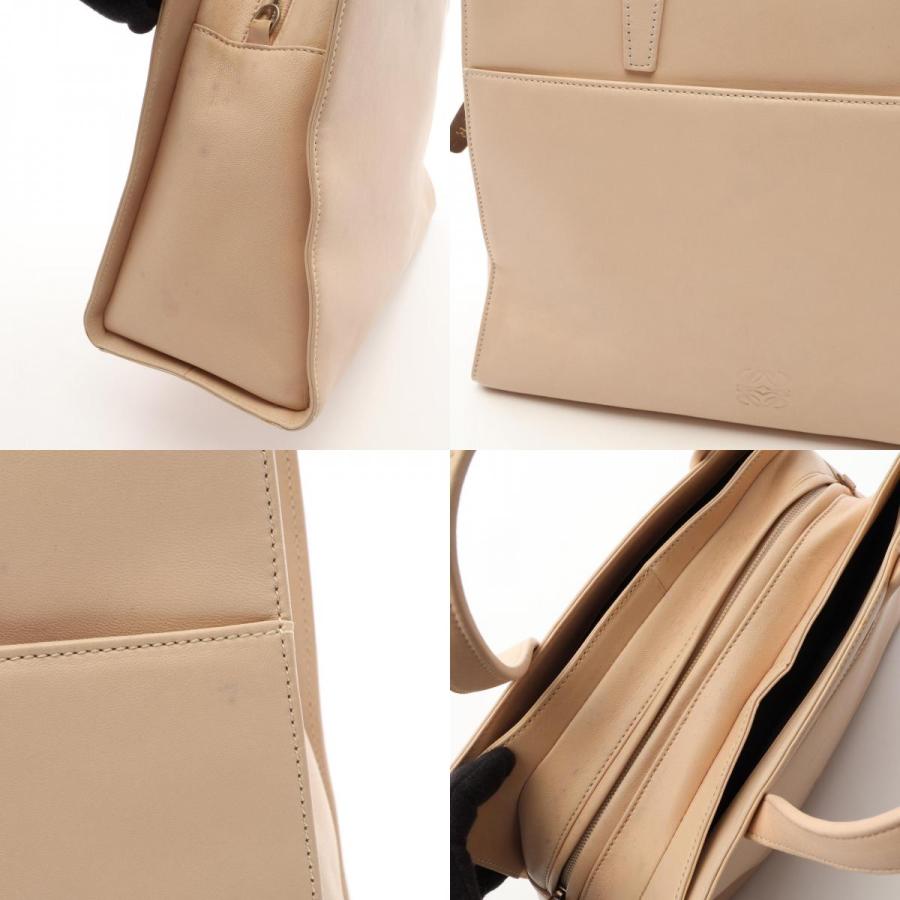 LOEWE（ロエベ） アナグラム ブランドオフ レザー ハンドバッグ レザー
