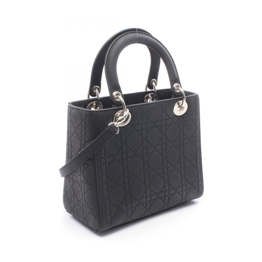 クリスチャン・ディオール レディディオール カナージュ レザー ハンドバッグ ディオール LADY DIOR レディディオール カナージュ 2WAY ブランドオフ