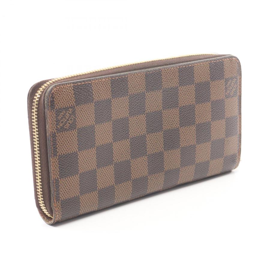 ルイヴィトン【最高級美品】ダミエ エベヌ ジッピーパース ブラウン LOUIS VUITTON（ルイ・ヴィトン） ジッピーウォレット ダミエエベヌ