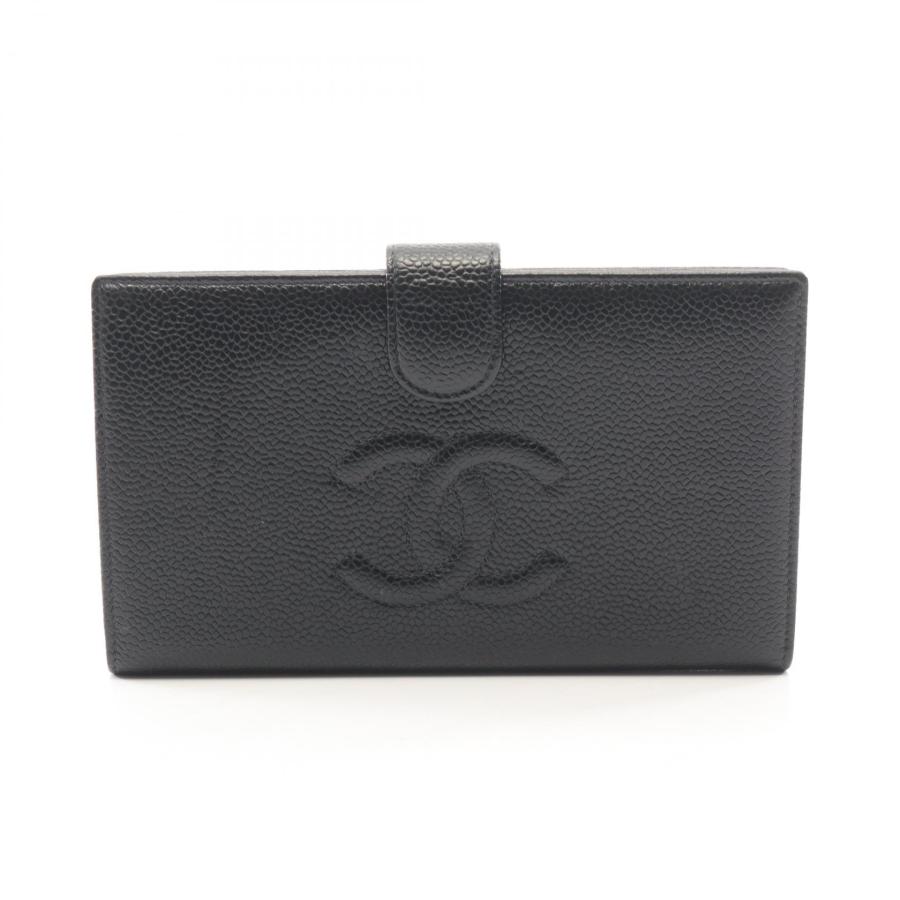 CHANEL（シャネル） ココマーク ブランドオフ キャビアスキン(グレ