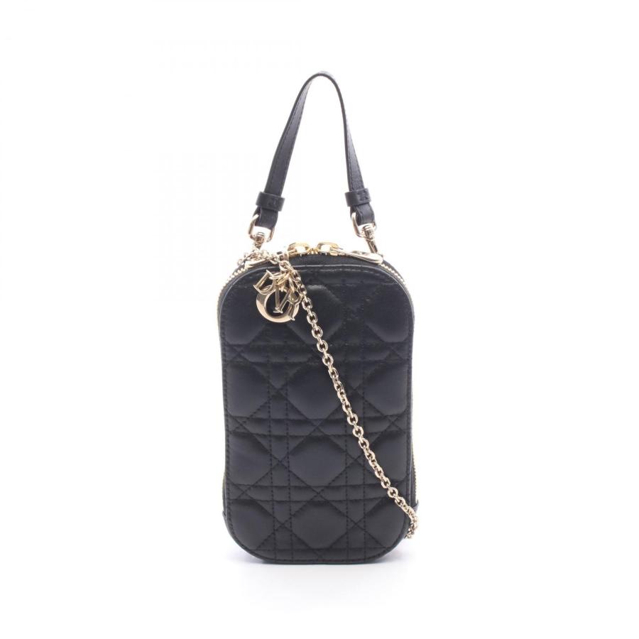 ディオール LADY DIOR レディディオール フォンホルダー カナージュ