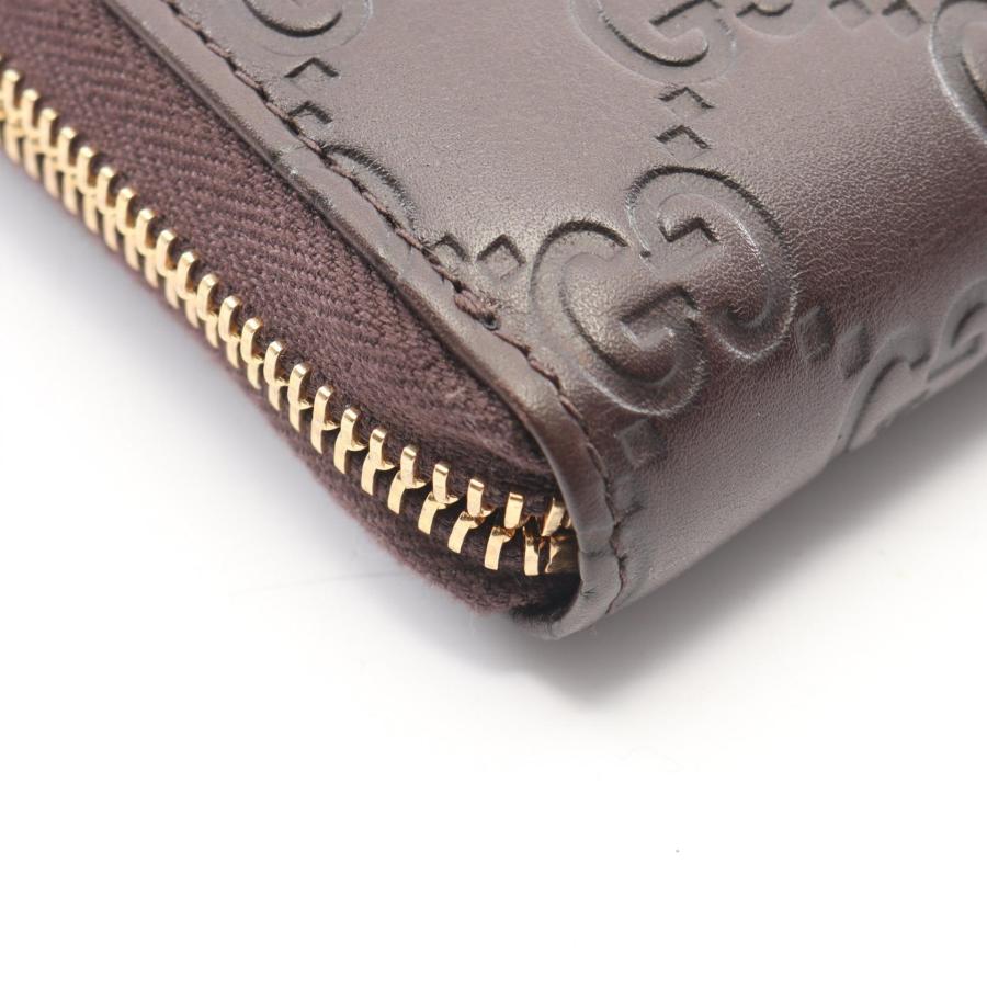 GUCCI（グッチ） GGキャンバス ブランドオフ レザー ラウンド長財布