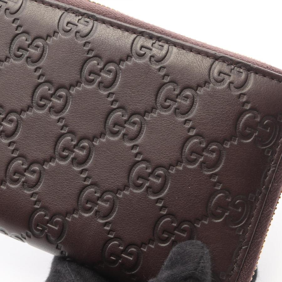 GUCCI（グッチ） GGキャンバス ブランドオフ レザー ラウンド長財布