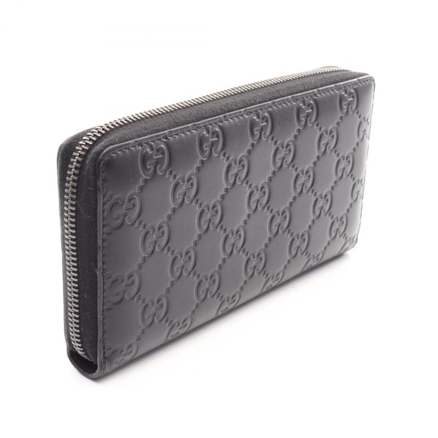 GUCCI（グッチ） グッチシマ ブランドオフ レザー ラウンド長財布