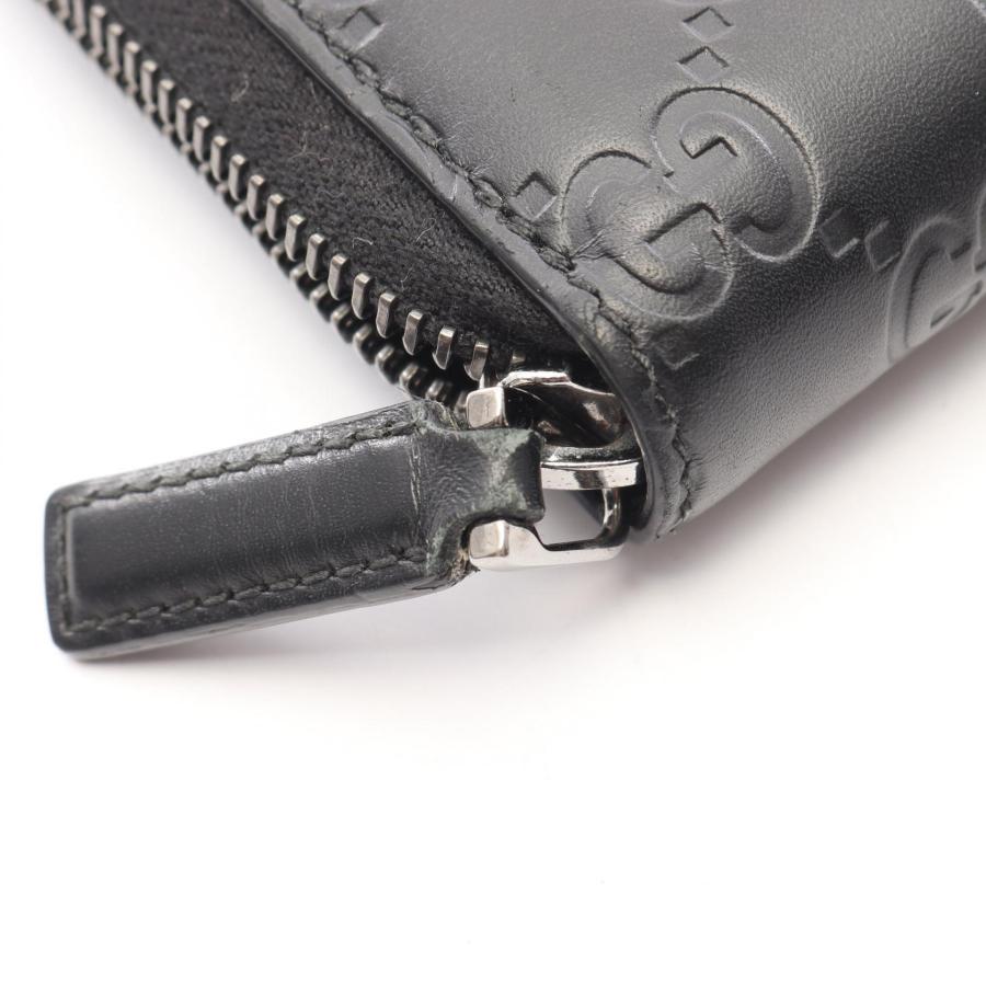 GUCCI（グッチ） グッチシマ ブランドオフ レザー ラウンド長財布
