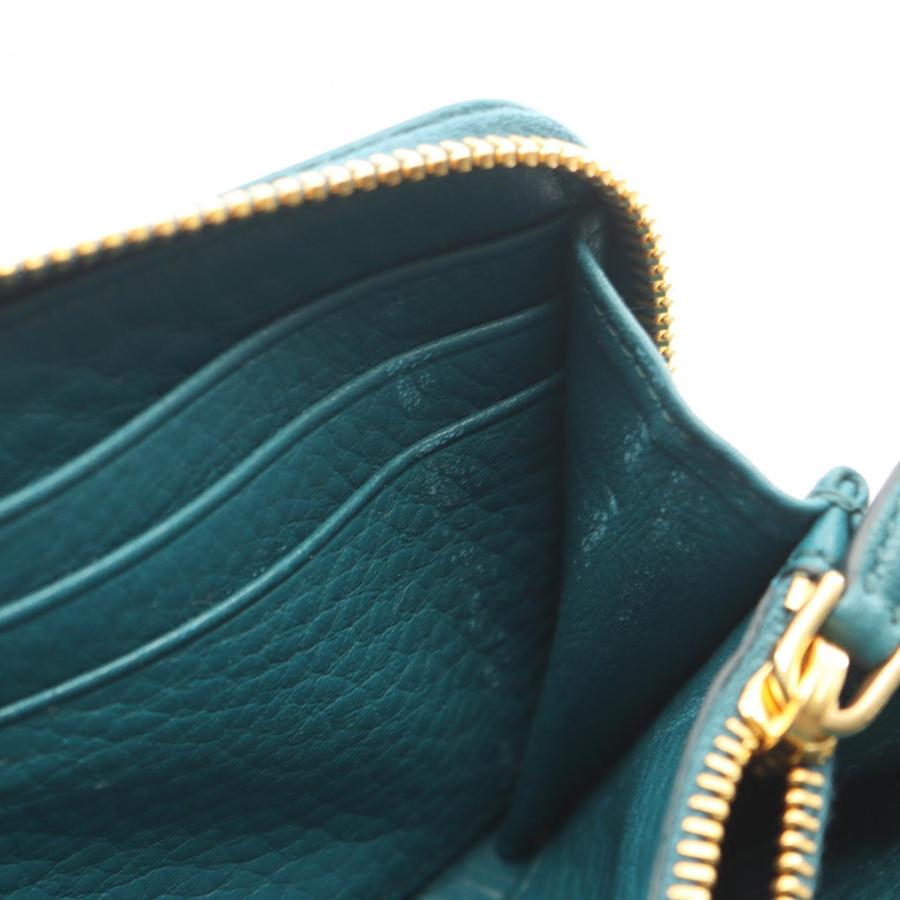 PRADA（プラダ） メタル ロゴ L型ZIP長財布 ブランドオフ レザー L型