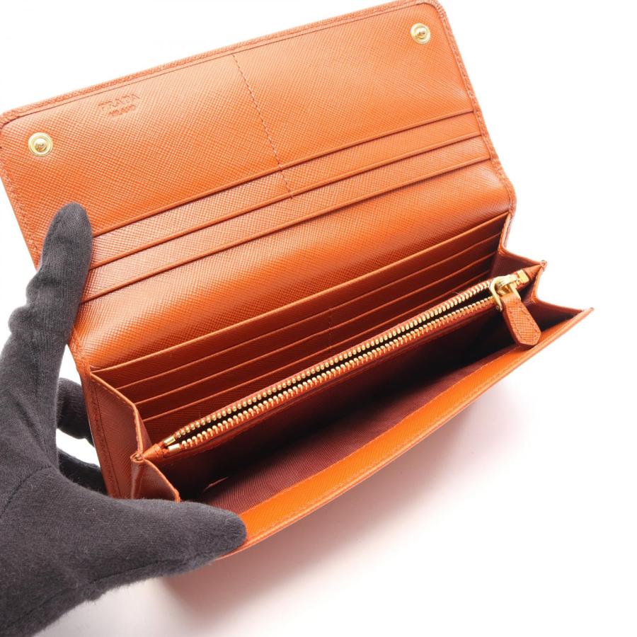 PRADA（プラダ） ブランドオフ サフィアーノレザー 二つ折り長財布