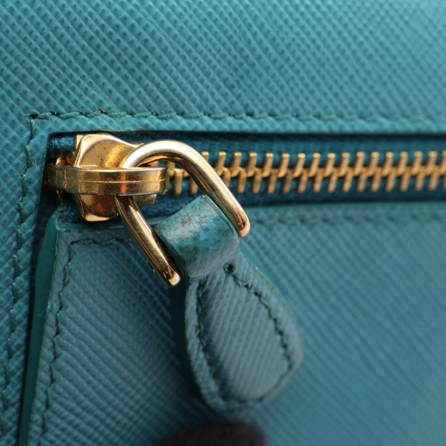 PRADA（プラダ） ブランドオフ レザー 二つ折り長財布 カーフレザー