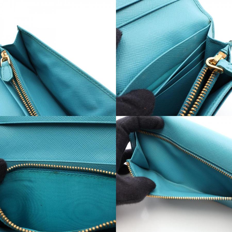 PRADA（プラダ） ブランドオフ レザー 二つ折り長財布 カーフレザー