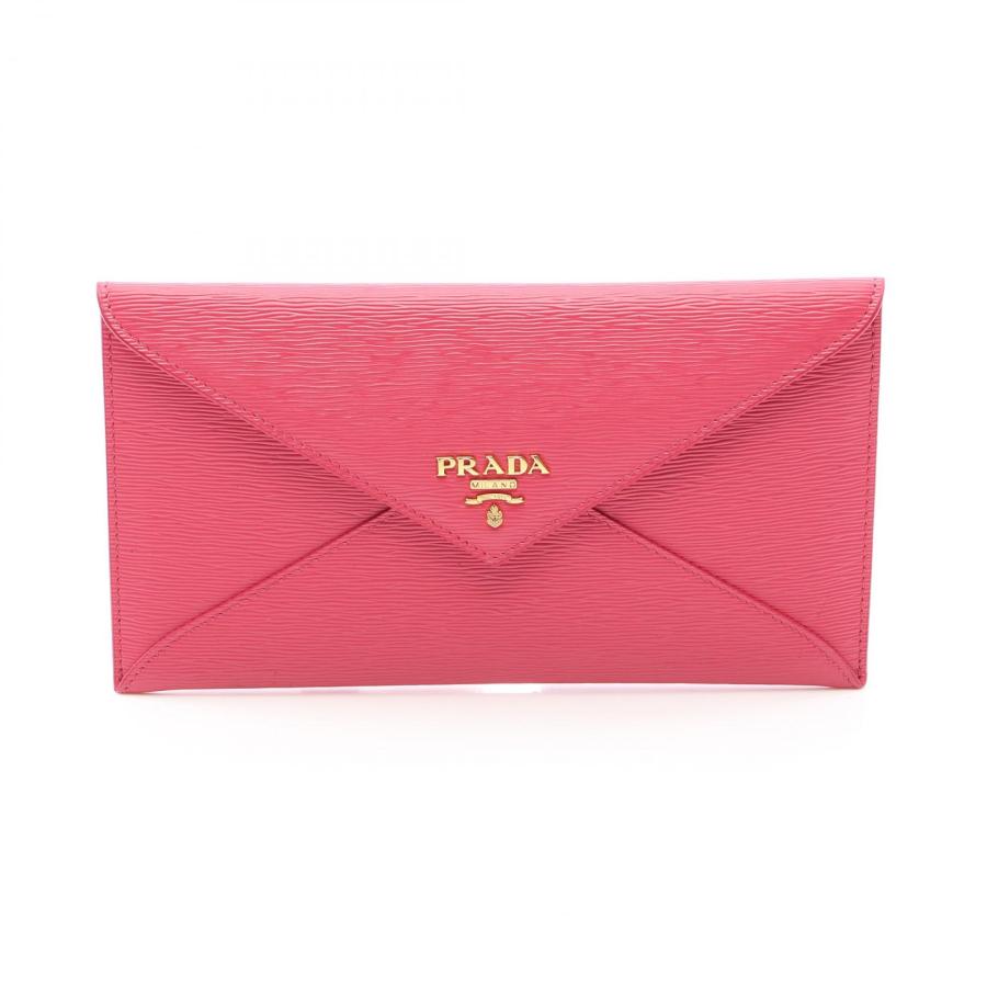 PRADA（プラダ） VITELLO MOVE エンベロップ ブランドオフ レザー 二