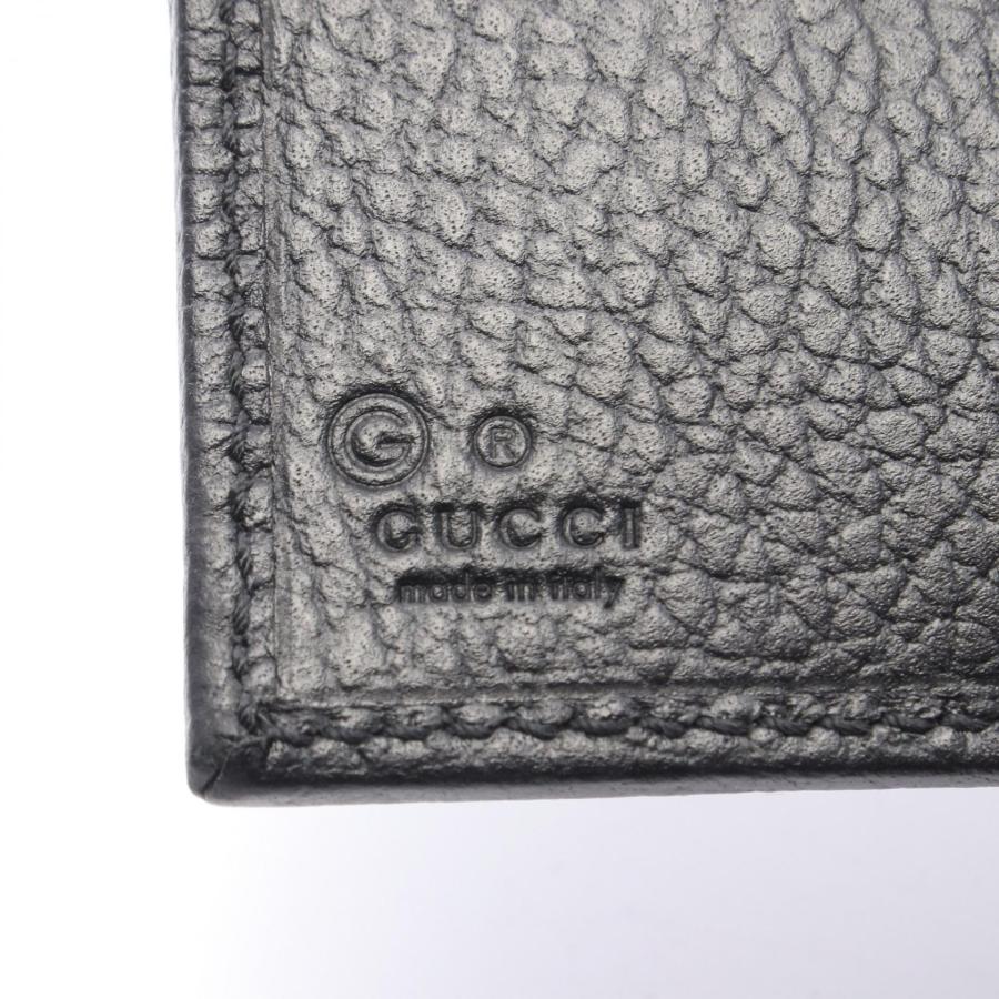 GUCCI（グッチ） GGキャンバス ブランドオフ レザー 二つ折り財布 GG