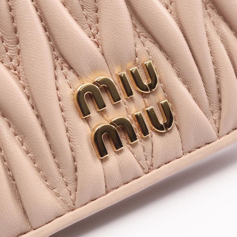 ミュウ MATELASSE'MIU マテラッセ ブランドオフ Miu レザー 二つ折り