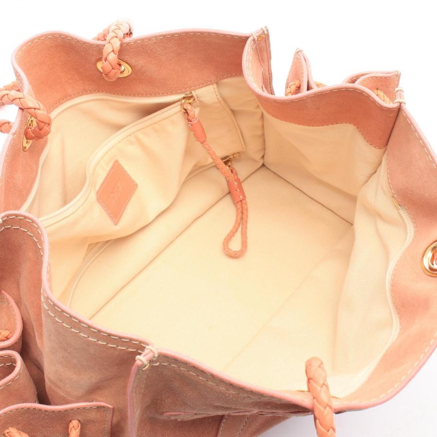 LOEWE（ロエベ） 爆買 クラウン ロゴ ブランドオフ スウェード トート