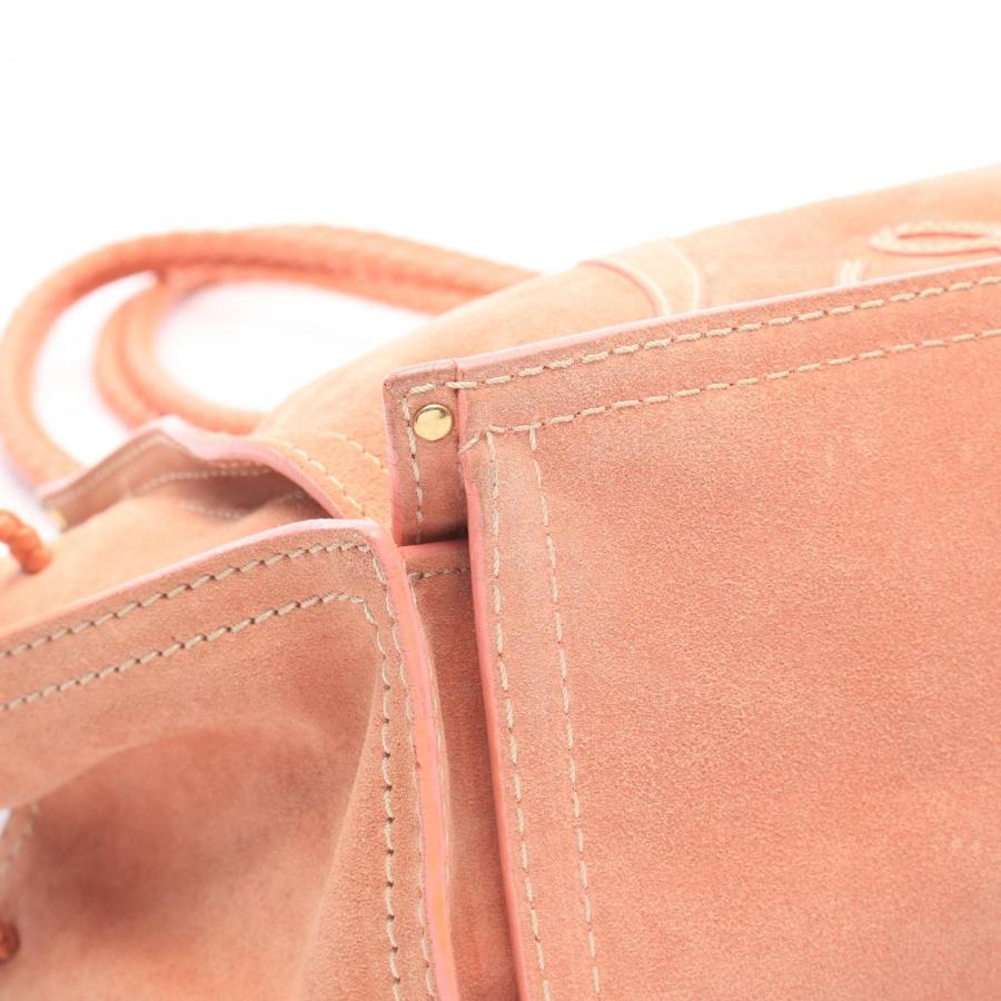 LOEWE（ロエベ） 爆買 クラウン ロゴ ブランドオフ スウェード トート