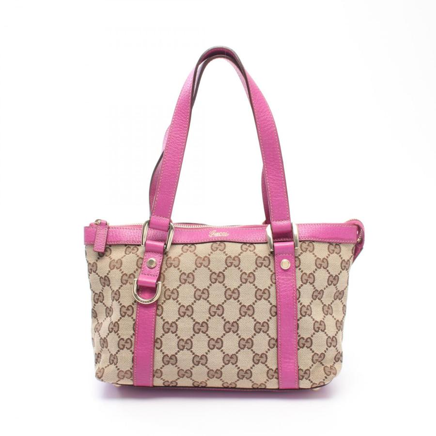 ✨激レア✨GUCCI トートバッグ GG キャンバス ピンクゴールド A4可 GUCCI（グッチ） アビー GGキャンバス ブランドオフ キャンバス トート