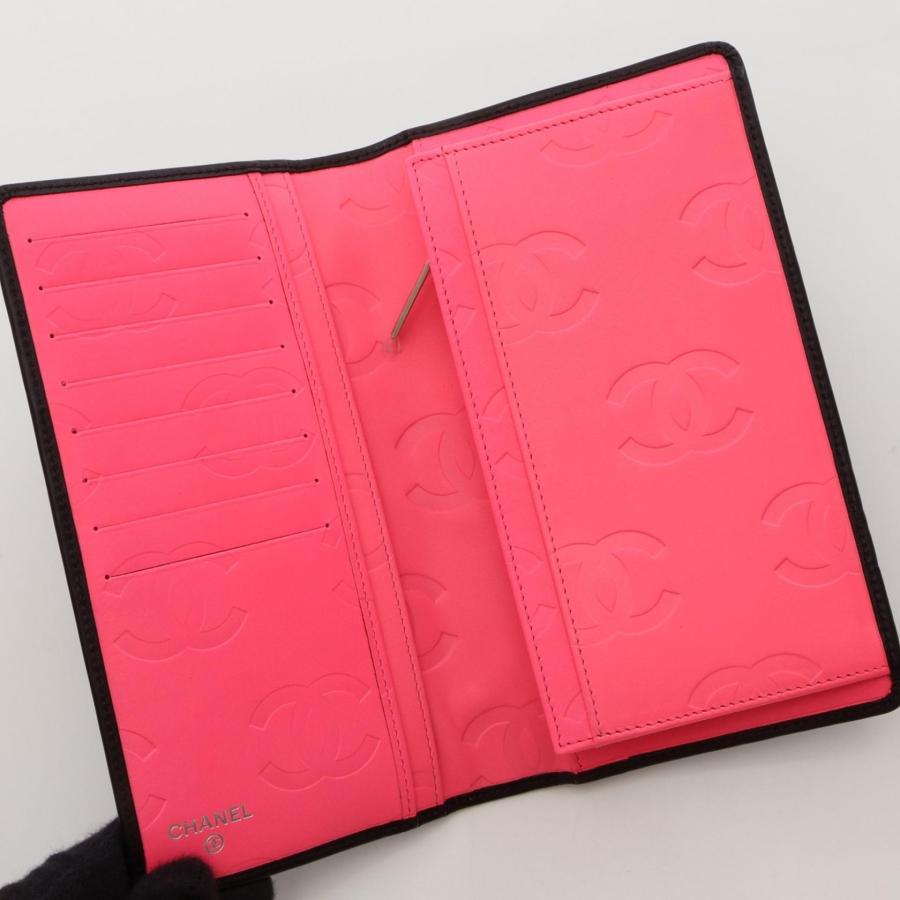 CHANEL（シャネル） カンボンライン ブランドオフ レザー 二つ折り長