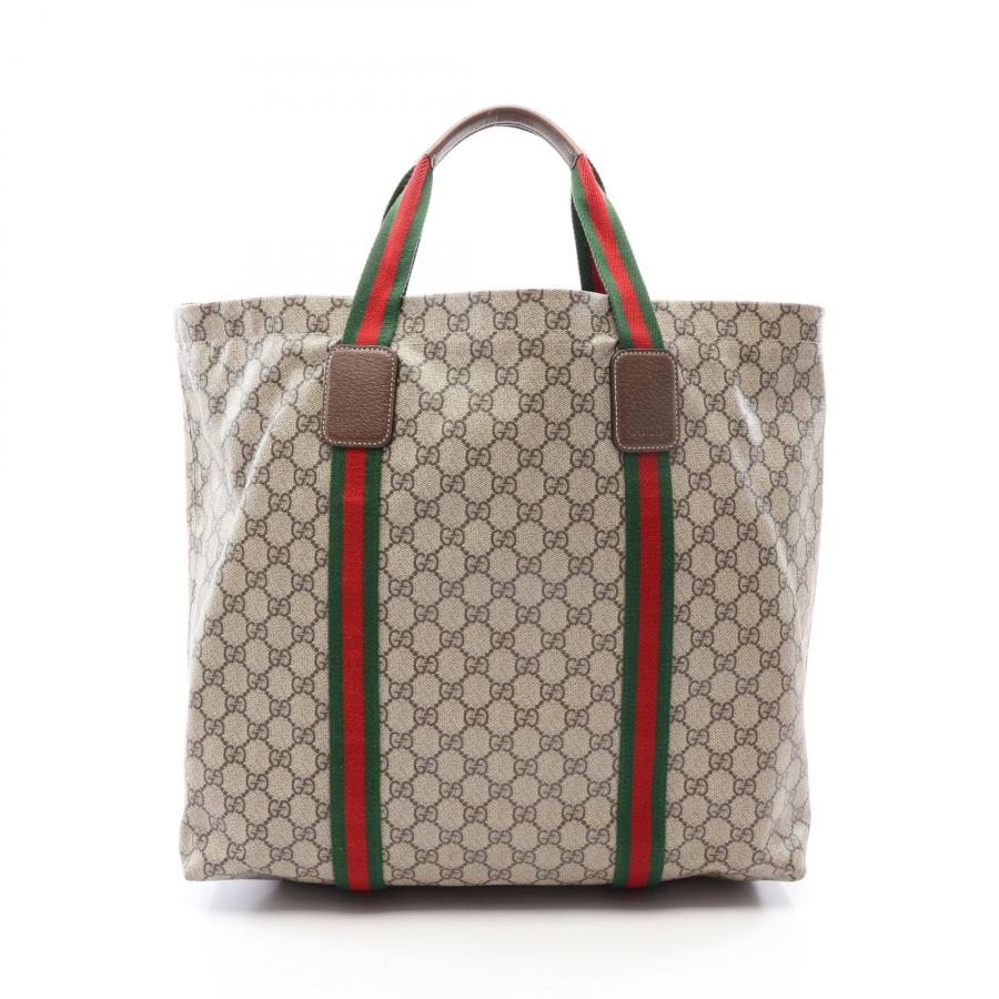 GUCCI　シェリーライン GGスプリーム トートバッグ PVC　キャンバス GUCCI（グッチ） GGスプリーム シェリーライン ブランドオフ GUCCI PVC