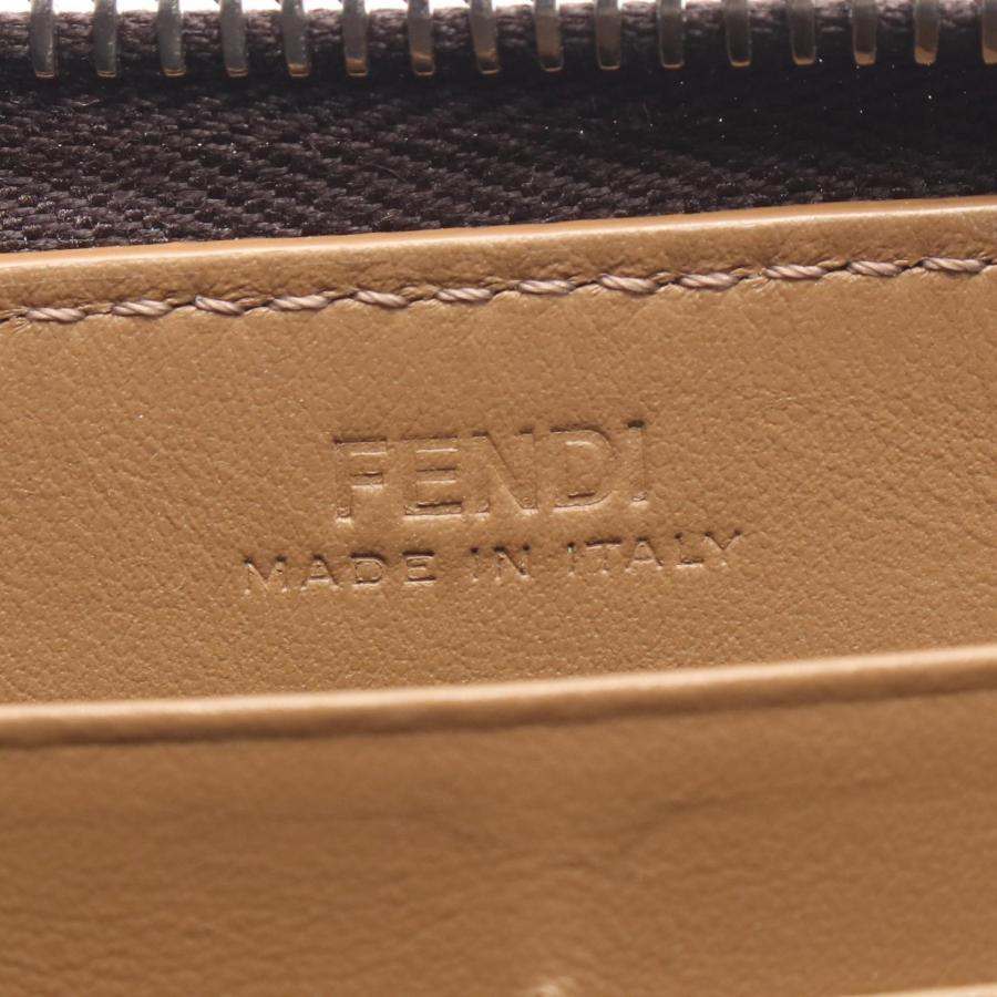FENDI（フェンディ） ダイアゴナル ズッカ ブランドオフ レザー