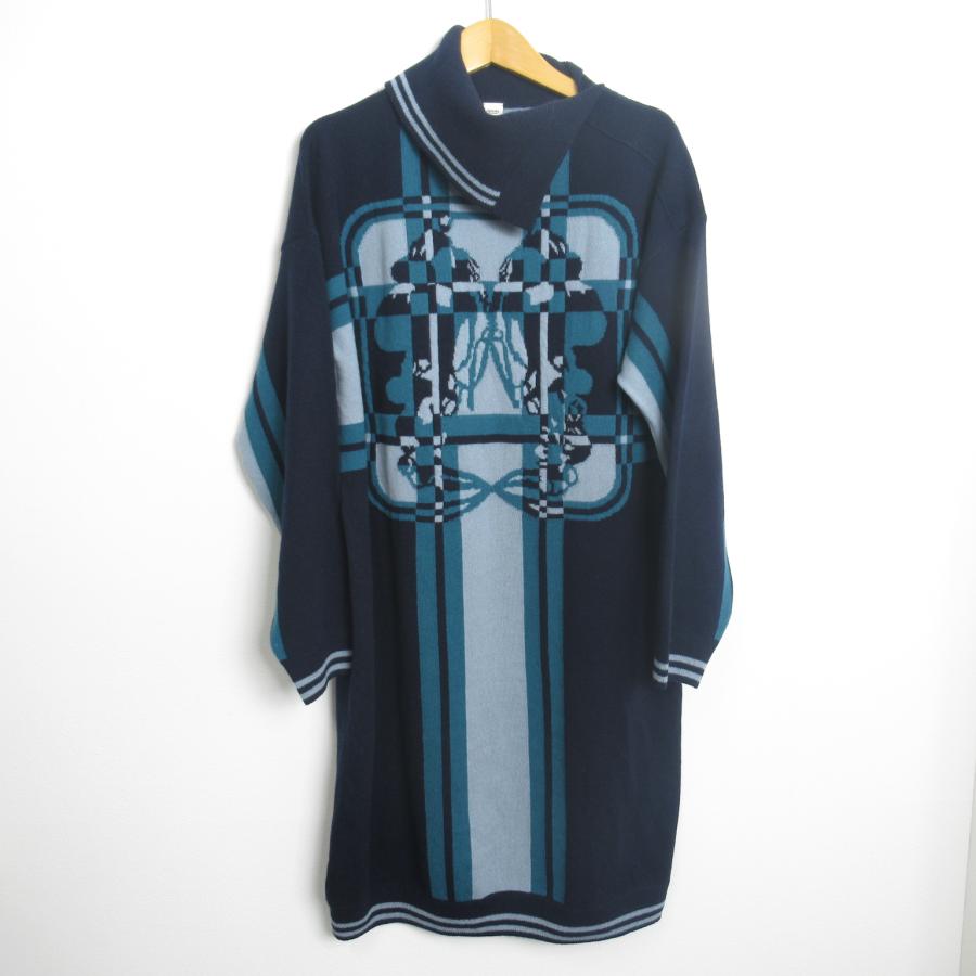 HERMES エルメス ニットワンピース ブランドオフ カシミヤ ワンピース 