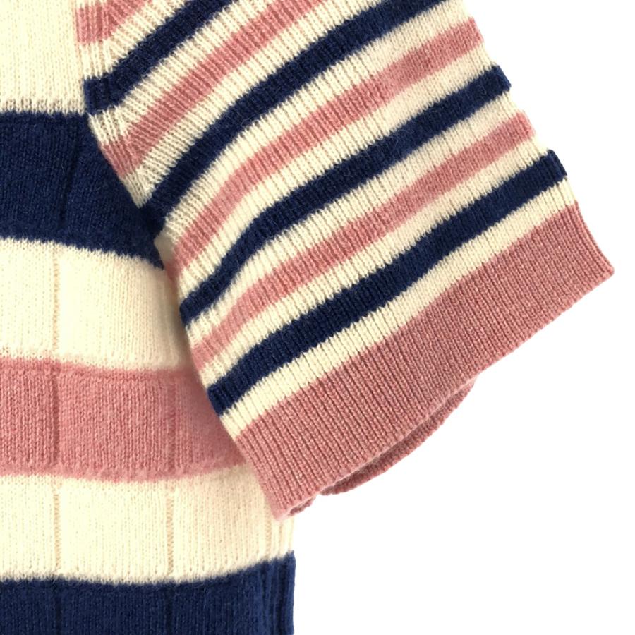 CHANEL正規品半袖ボーダーニット美品 CHANEL - CHANEL ココマーク刺繍 ボーダー ニット Tシャツの通販 by