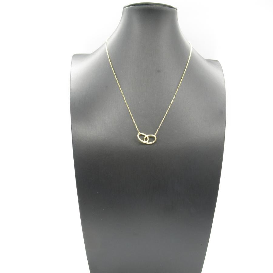 Tiffany&Co. ティファニー　750YG ダブルループネックレス　K18 TIFFANY&Co.（ティファニー） ダブルループ ネックレス ブランドオフ