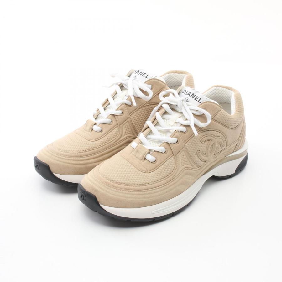 CHANEL シャネル ココマーク ブランドオフ スウェード スニーカー 