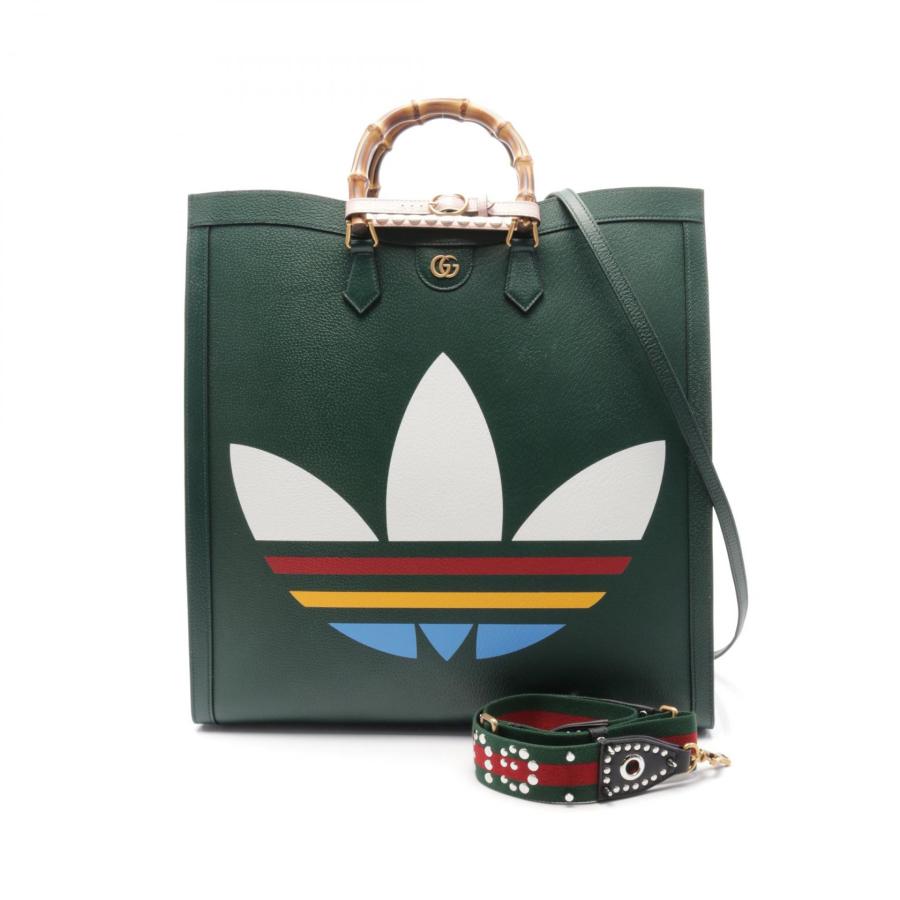 GUCCI（グッチ） × adidas ダイアナ マキシ ブランドオフ レザー 
