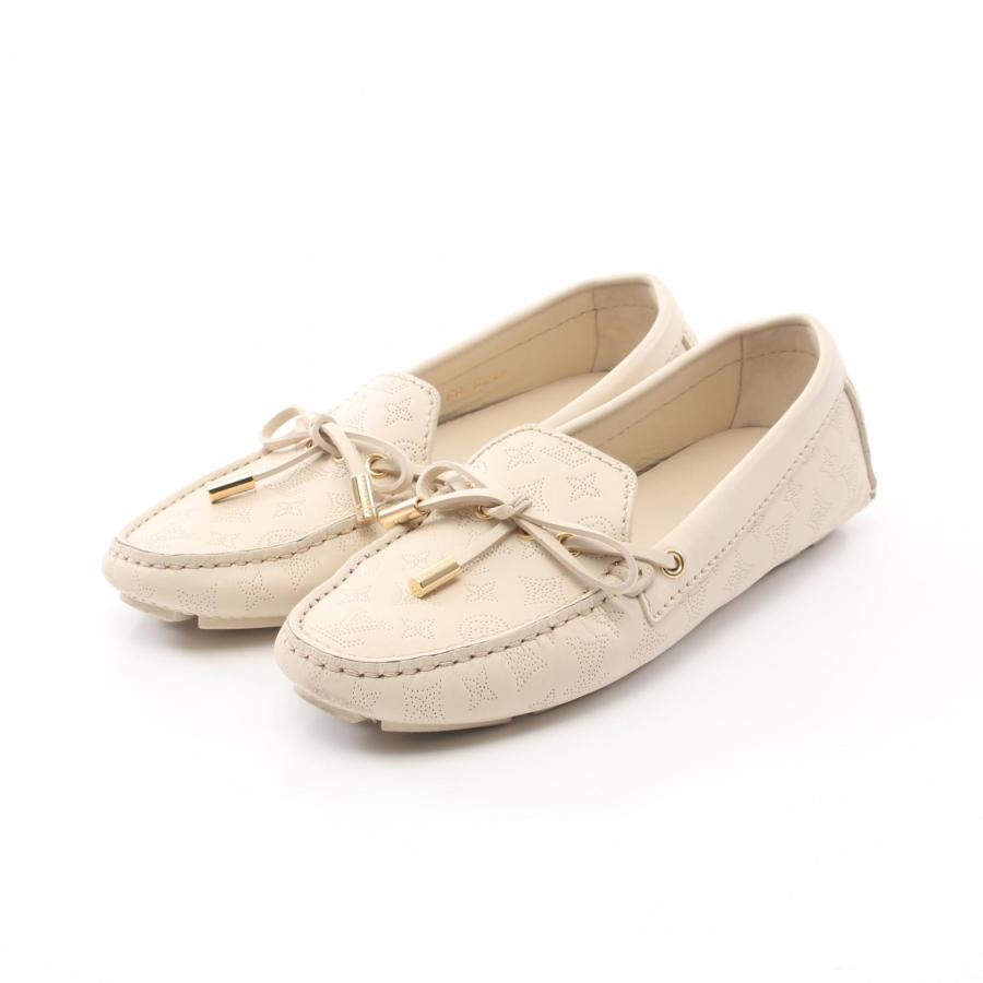 LOUIS VUITTON ホワイト ローファー 37.5 LOUIS VUITTON ホワイト ローファー 37.5