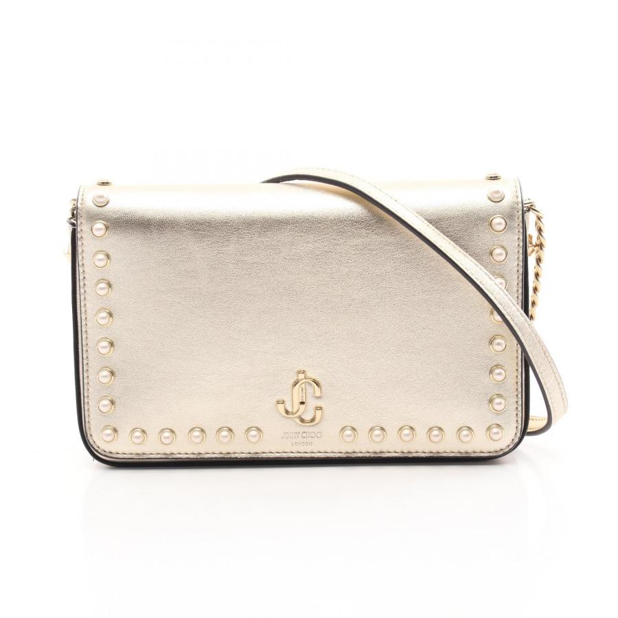 ジミーチュウ JC ブランドオフ JIMMY CHOO レザー ショルダーバッグ 